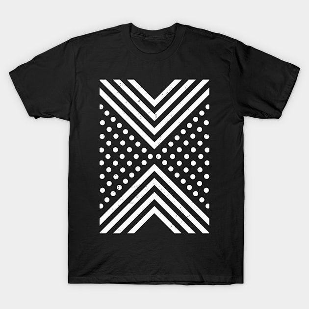 Polka Triangle T-Shirt by tmsarts